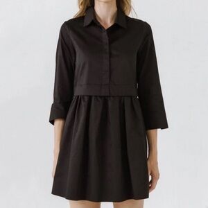 English Factory shirt mini dress